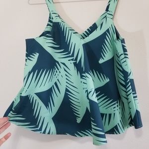 bacardi Tops - Palm leaf tank top blouse bacardi Tops - Palm leaf tank top blouse